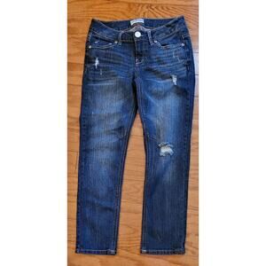 Aeropostale Distressed Skinny Capri Jeans Womens Juniors Size 0